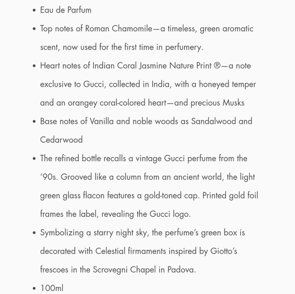 GUCCI- MÉMOIRE D'UNE ODEUR 3.3 FL OZ - Picture 3 of 6